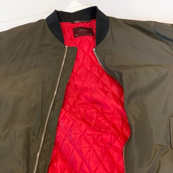 Zara dark green bomber jacket - Picture 3 of 4